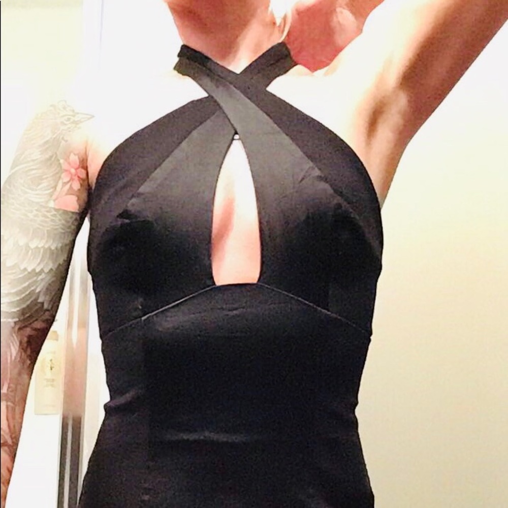 Black halter top